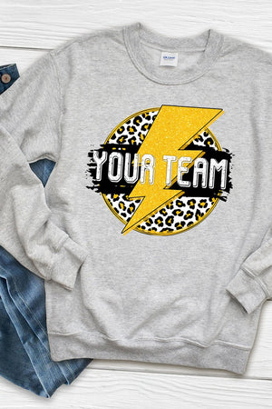 Team Strike Black and Yellow Unisex NuBlend Crew Sweatshirt - Wholesale Accessory Market