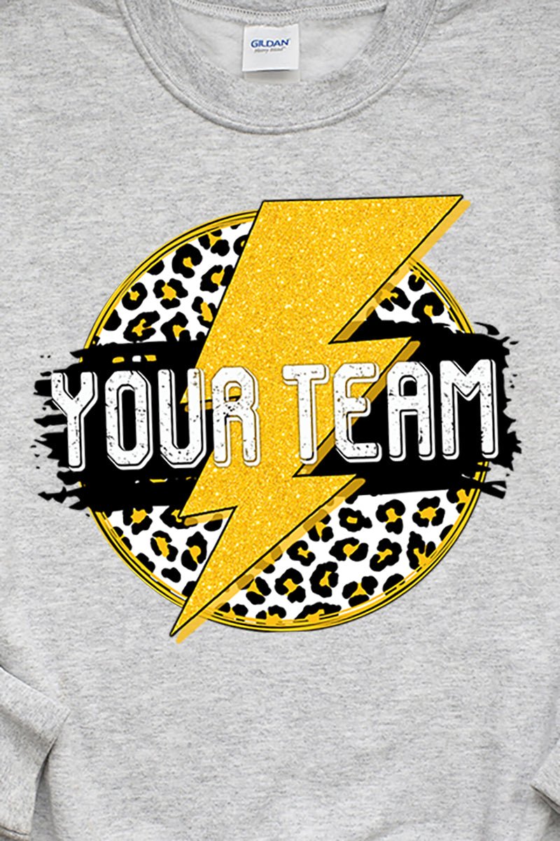 Team Strike Black and Yellow Unisex NuBlend Crew Sweatshirt - Wholesale Accessory Market