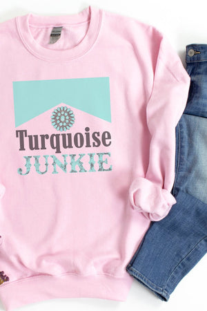 Turquoise Junkie Unisex NuBlend Crew Sweatshirt - Wholesale Accessory Market