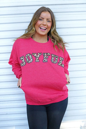 Joyful Chenille Patch Unisex NuBlend Crew Sweatshirt - Wholesale Accessory Market