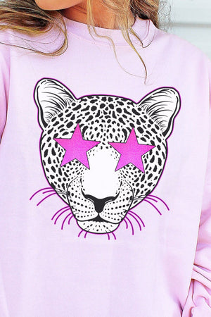 Star Eyes Pink Cheetah Unisex NuBlend Crew Sweatshirt - Wholesale Accessory Market