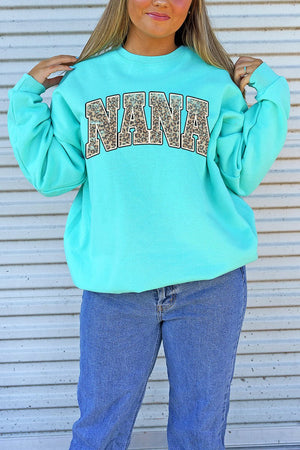 Arched Nana Leopard Unisex NuBlend Crew Sweatshirt - Wholesale Accessory Market