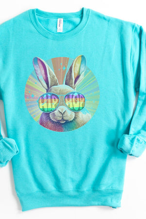 Groovy Bunny Hip Hop Unisex NuBlend Crew Sweatshirt - Wholesale Accessory Market