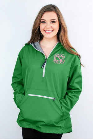 Charles River Women's Chatham Anorak Solid Pullover, Kelly Green *Customizable! (Wholesale Pricing N/A) - Wholesale Accessory Market