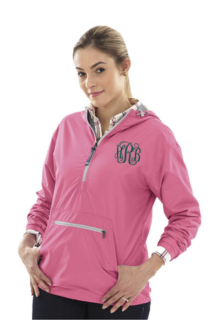 Charles River Women's Chatham Anorak Solid Pullover, Neon Pink *Customizable! (Wholesale Pricing N/A) - Wholesale Accessory Market