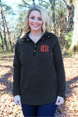 Charles River Women's Hingham Tunic, Black Heather *Personalize It! (Wholesale Pricing N/A) - Wholesale Accessory Market