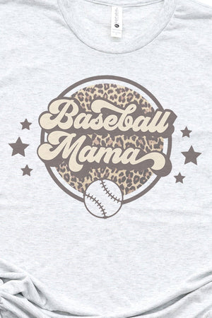 Cheetah Stars Baseball Mama Tri-Blend Crew Tee - Wholesale Accessory Market