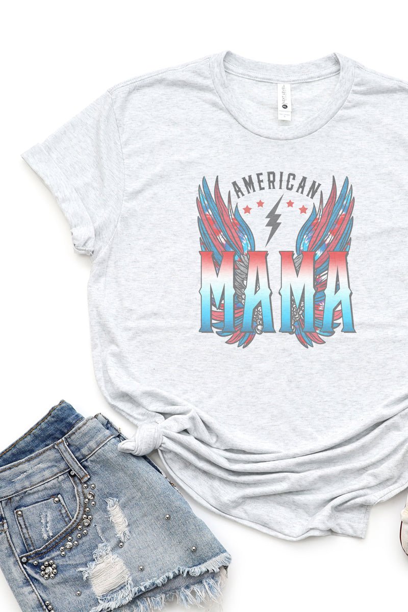 Vintage American Mama Tri-Blend Crew Tee - Wholesale Accessory Market