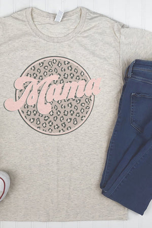 Cheetah Mama Circle Adult Tri-Blend T-Shirt - Wholesale Accessory Market