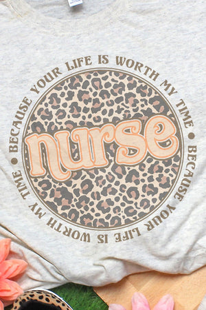 Nurse Your Life Is Worth My Time Adult Tri-Blend T-Shirt - Wholesale Accessory Market