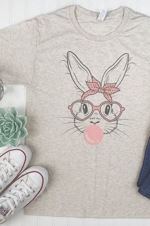 Sassy Glasses Bunny Adult Tri-Blend T-Shirt - Wholesale Accessory Market