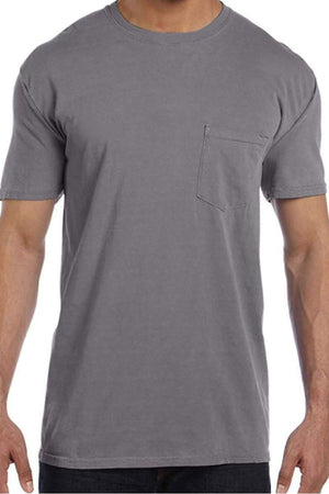 Shades of Neutral Comfort Colors Adult Ring-Spun Cotton Pocket Tee *Personalize It - Wholesale Accessory Market