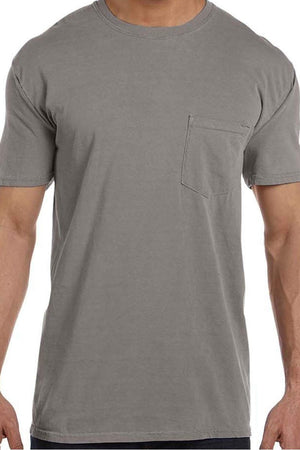 Shades of Neutral Comfort Colors Adult Ring-Spun Cotton Pocket Tee *Personalize It - Wholesale Accessory Market