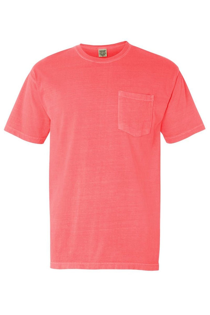 Shades of Red/Orange Comfort Colors Adult Ring-Spun Cotton Pocket Tee *Personalize It - Wholesale Accessory Market