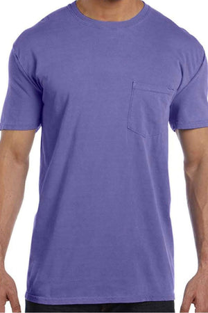 Shades of Pink/Purple Comfort Colors Adult Ring-Spun Cotton Pocket Tee *Personalize It - Wholesale Accessory Market