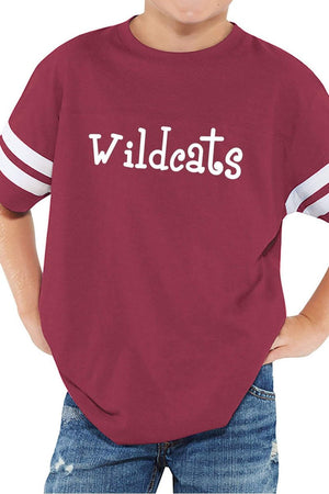 L.A.T. Youth Fine Jersey Varsity Tee, Burgundy *Personalize It - Wholesale Accessory Market