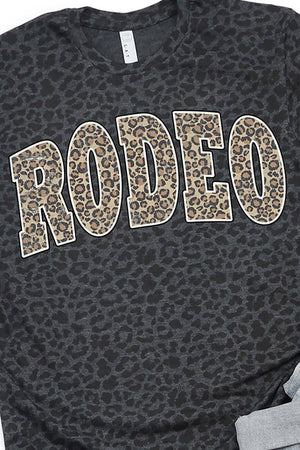 Arched Rodeo Leopard Fine Jersey Tee - Wholesale Accessory Market