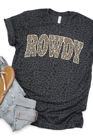 Arched Rowdy Leopard Fine Jersey Tee - Wholesale Accessory Market