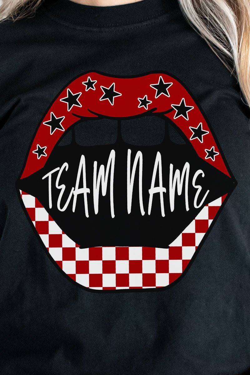 Loud Mouth Football Red And White DryBlend Adult T-Shirt - Wholesale Accessory Market