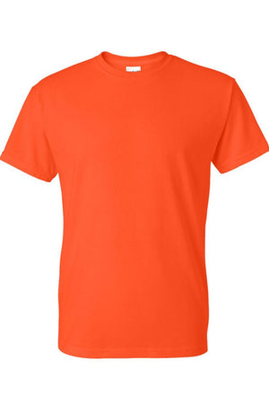 Loud Mouth Football Navy And Orange DryBlend Adult T-Shirt - Wholesale Accessory Market