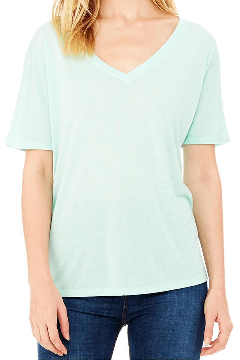 Bella Canvas Women s Slouchy V Neck Tee 8815 Wholesale