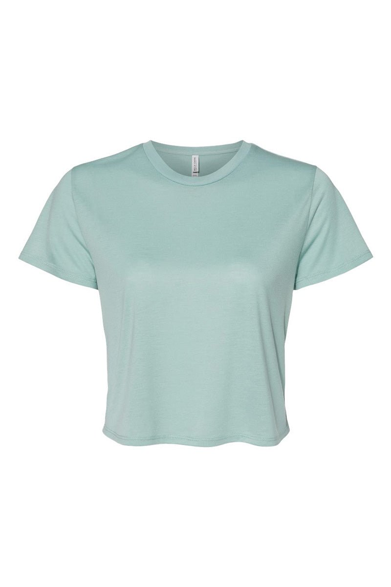 Checkerboard Happy AL Flowy Cropped Tee - Wholesale Accessory Market