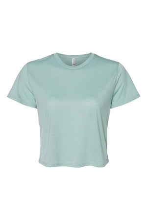 Checkerboard Happy AL Flowy Cropped Tee - Wholesale Accessory Market