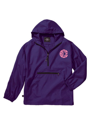 Charles River Youth Lightweight Rain Pullover, Purple *Customizable! (Wholesale Pricing N/A) - Wholesale Accessory Market