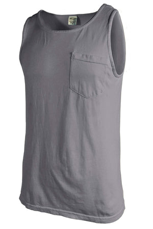 Shades of Neutral Comfort Colors Pocket Tank *Personalize It - Wholesale Accessory Market
