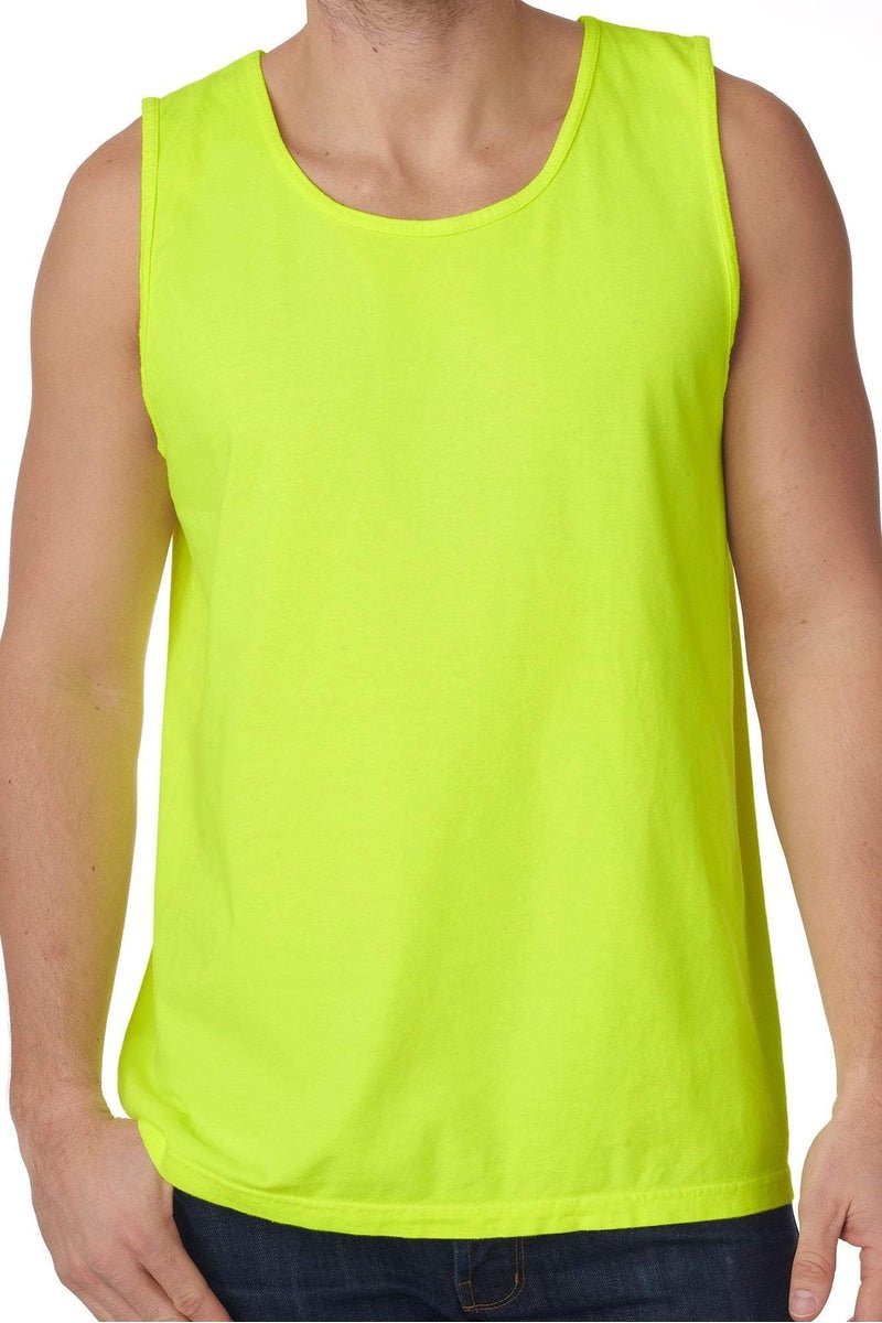 Comfort Colors Men's Adult Tank Top, Style 9360 (X-Small, Neon