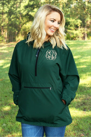 Charles River Lightweight Rain Pullover, Forest *Customizable! (Wholesale Pricing N/A) - Wholesale Accessory Market