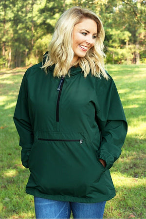 Charles River Lightweight Rain Pullover, Forest *Customizable! (Wholesale Pricing N/A) - Wholesale Accessory Market