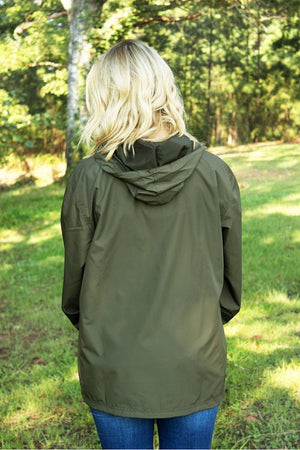 Charles River Lightweight Rain Pullover, Olive *Customizable! (Wholesale Pricing N/A) - Wholesale Accessory Market