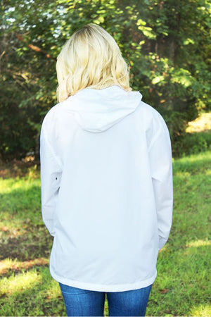Charles River Lightweight Rain Pullover, White *Customizable! (Wholesale Pricing N/A) - Wholesale Accessory Market