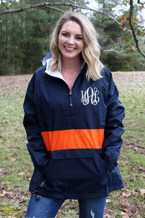 Charles River Classic Striped Pullover, Navy and Orange (Wholesale Pricing N/A) - Wholesale Accessory Market