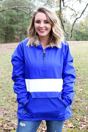 Charles River Classic Striped Pullover, Royal and White (Wholesale Pricing N/A) - Wholesale Accessory Market
