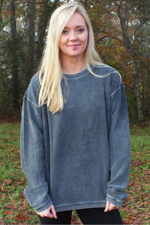 Charles River Camden Crew Neck Sweatshirt, Denim *Personalize It! (Wholesale Pricing N/A) - Wholesale Accessory Market