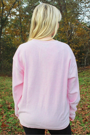 Charles River Camden Crew Neck Sweatshirt, Millennial Pink *Personalize It! (Wholesale Pricing N/A) - Wholesale Accessory Market