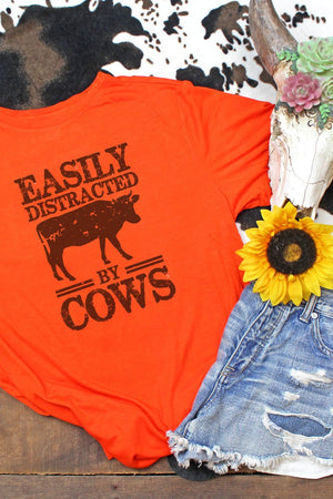 Easily Distracted By Cows Adult Fusion ChromaSoft Performance T-Shirt - Wholesale Accessory Market