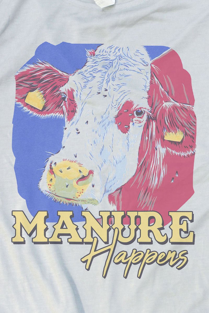 Manure Happens Adult Fusion ChromaSoft Performance T-Shirt - Wholesale Accessory Market
