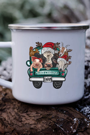 Farm Animals Merry Christmas Campfire Mug - Wholesale Accessory Market