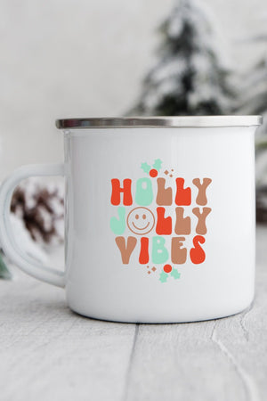 Holly Jolly Vibes Campfire Mug - Wholesale Accessory Market