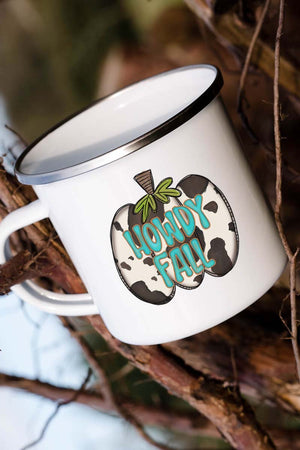 Howdy Fall Cow Pumpkin Campfire Mug - Wholesale Accessory Market