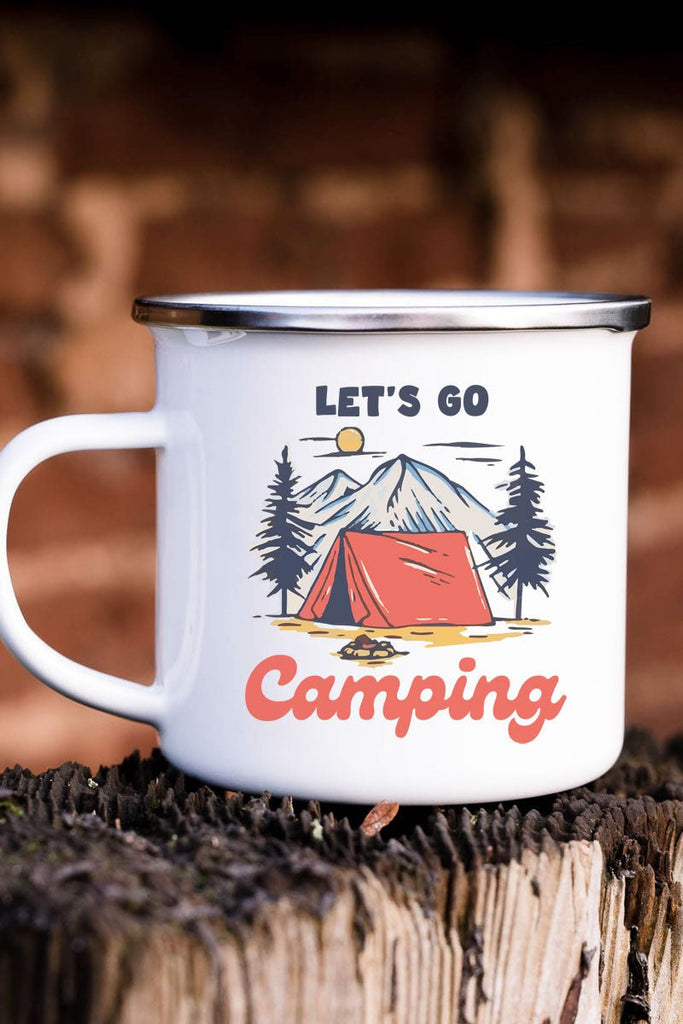 Let's Go Camping Campfire Mug
