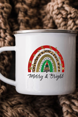 Merry & Bright Christmas Rainbow Campfire Mug - Wholesale Accessory Market
