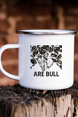 Mornings Are Bull Campfire Mug - Wholesale Accessory Market