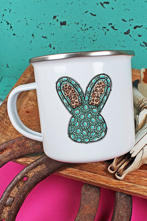 Turquoise Bunny Rabbit Campfire Mug - Wholesale Accessory Market