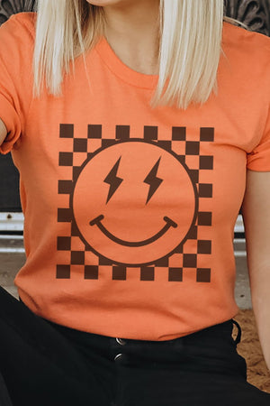 Checkered Happy Strike Softstyle Adult T-Shirt - Wholesale Accessory Market
