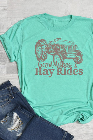 Good Vibes & Hay Rides Softstyle Adult T-Shirt - Wholesale Accessory Market