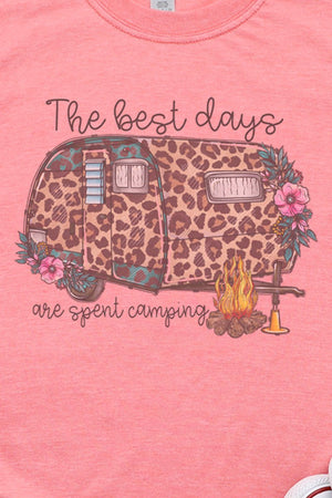 The Best Days Are Spent Camping Softstyle Adult T-Shirt - Wholesale Accessory Market